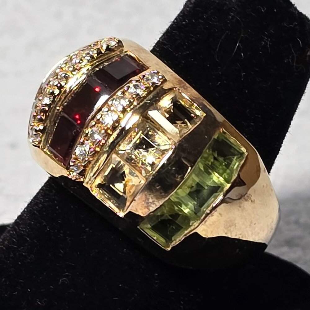 Multi-Color Sterling Silver Ring - Picture 3 of 8